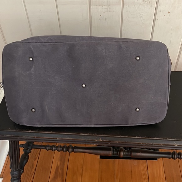 Gray Cavas/Leather Weekend BAG with leather handles&removable/adjustable strap. - Picture 12 of 12